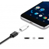 Micro USB to USB Type-C adapter, fehér (új, zacskós)