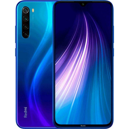 Xiaomi Redmi Note 8 4+64GB, Neptune Blue [Tokkal, üvegfóliával]  (Új)