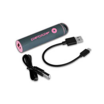 Veho Pebble Powerstick Power Bank 2600 mAh [szürke / rózsaszín]