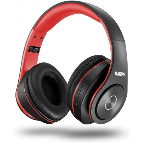 Tuinyo TP18 Bluetooth fejhallgató - Black & Red (bontatlan)