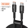 Toocki PD 100W USB Type-C gyorstöltő kábel [1 m]