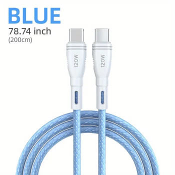 PD 120W gyorstöltő USB C - USB C kábel