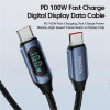 Toocki PD 100W USB Type-C gyorstöltő kábel (1m)