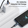 Toocki PD 100W USB Type-C gyorstöltő kábel (1m)