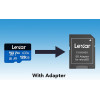 Lexar 633x microSDXC UHS-I A1, Class 10, U3, V30 microSD memóriakártya + adapter  [128Gb]