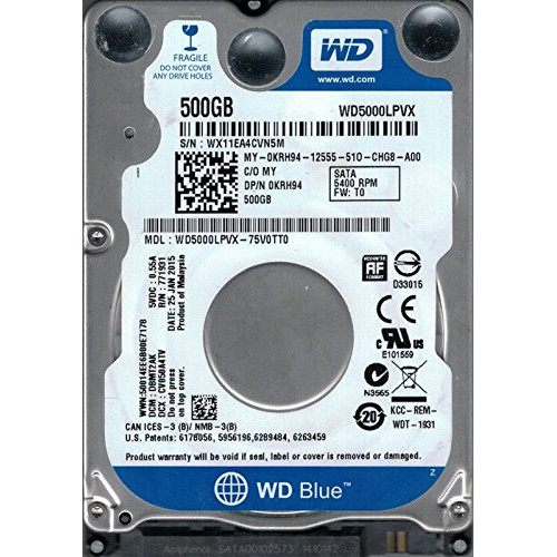 Western Digital Scorpio Blue WD5000LPCX 500 GB 2,5" HDD