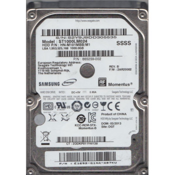 Samsung ST1000LM024 (HN-M101MBB) 1TB 2,5" HDD (használt)