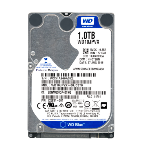 Western Digital Scorpio Blue WD10JPVX 1TB 2,5" HDD (használt)