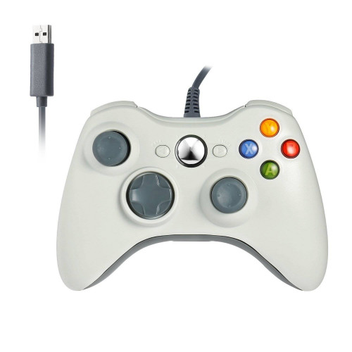 Vezetékes, utángyártott kontroller Xbox 360/PC kompatibilis (OEM, fehér)