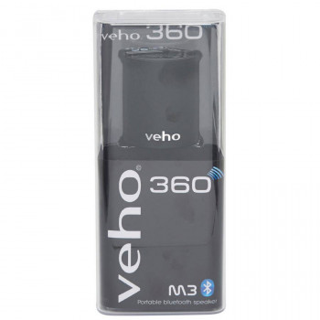 Veho 360° M3 Bluetooth vezeték nélküli hordozható hangszóró [fekete]