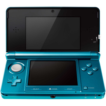Nintendo 3DS konzol [Aqua Blue] +2GB SD kártya (használt)