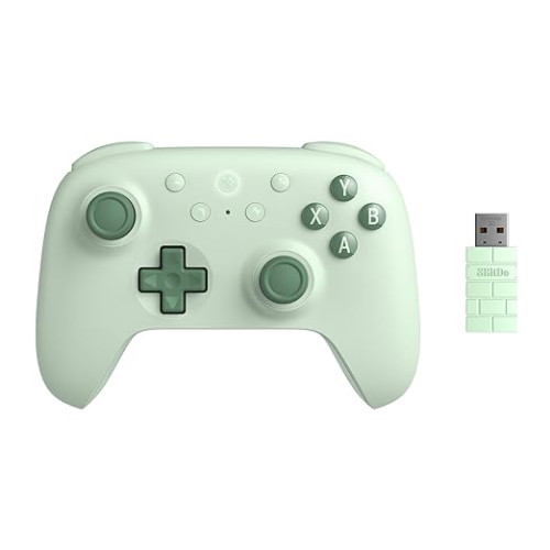 8BitDo Ultimate 2C vezeték nélküli kontroller Hall szenzorral [Green Edition]