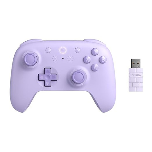 8BitDo Ultimate 2C vezeték nélküli kontroller Hall szenzorral [Purple Edition]