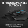 Logitech G502 HERO vezetékes gaming egér (910-005471) [fekete]