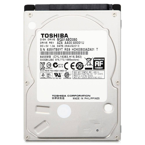 Toshiba MQ01ACF050 500 GB 2,5" HDD