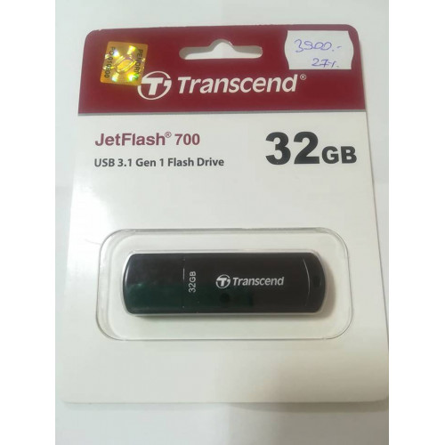 Transcend Pendrive 32GB Jetflash 700, USB 3.1 Gen 1 fekete