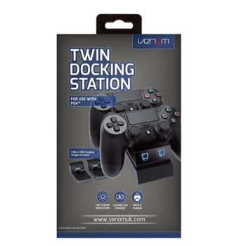 Venom PlayStation 4 fekete dupla kontroller töltőállomás [VS2732]