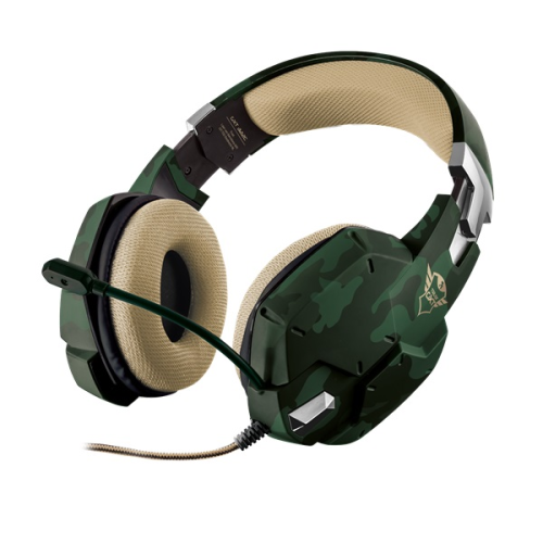 TRUST GXT 322C zöld gaming headset (használt)