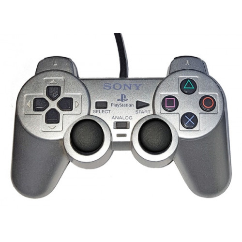 PS2 kontroller - DUALSHOCK 2 ezüst vezetékes (használt)
