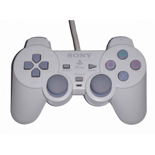 PS One kontroller - DUALSHOCK vezetékes - Fehér (használt)