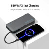 Cuktech PB200N hordozható power bank - szürke [20.000 mAh]