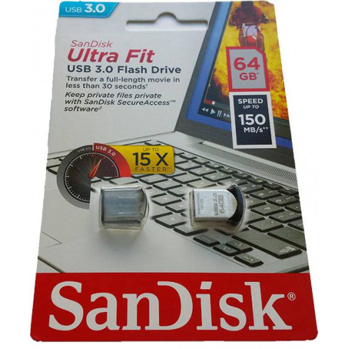 SanDisk Ultra Fit USB 3.0 64 GB pendrive (új)
