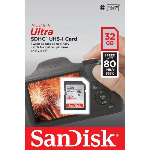 SanDisk Ultra SDHC Class 10 UHS-I memóriakártya [32GB]