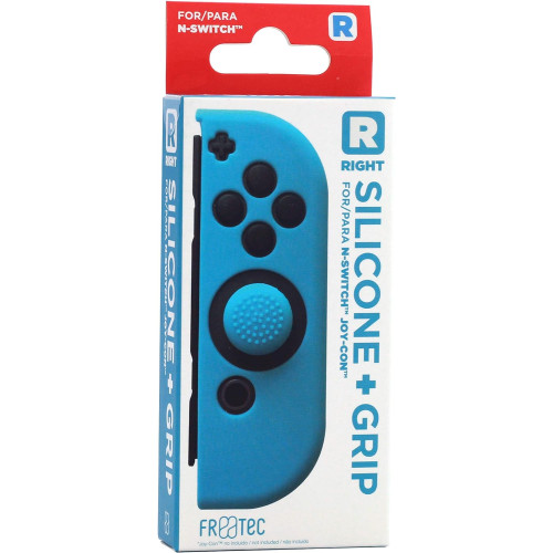 FR-TEC Silicone+Grip Nintendo Switch Joy-Conhoz (FT1012) [jobb, kék]