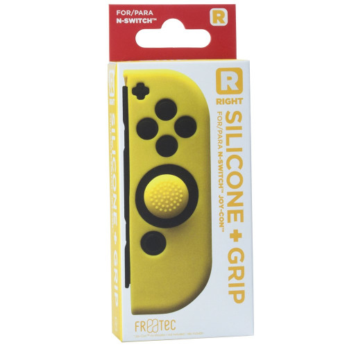 FR-TEC Silicone+Grip Nintendo Switch Joy-Conhoz (FT1018) [jobb, sárga]