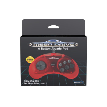 Retro-Bit SEGA Mega Drive gamepad [Crimson Red]