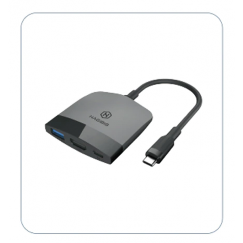 HAGiBiS USB-C multiport adapter Nintendo Switch-hez [szürke] (bontatlan)