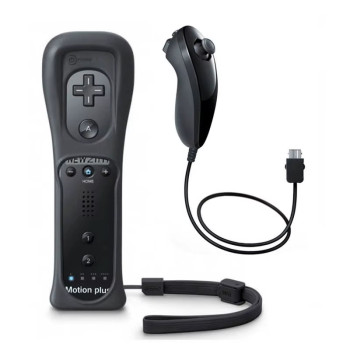 Utángyártott Nintendo Wii Remote és Nunchuk [fekete]