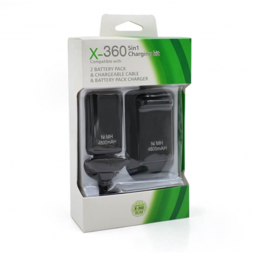 Xbox 360 kontroller akkumulátor + töltő + töltőkábel (bontatlan)