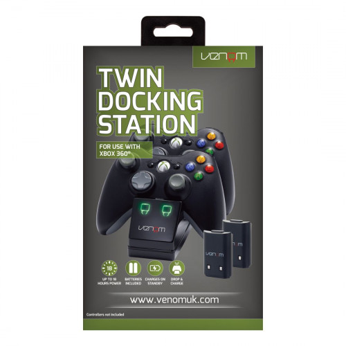 Venom Xbox 360 dupla töltőállomás + 2 db akkumulátor [VS2891]