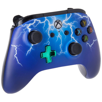 PowerA Enhanced vezetékes Xbox One kontroller [fekete/kék] (használt)