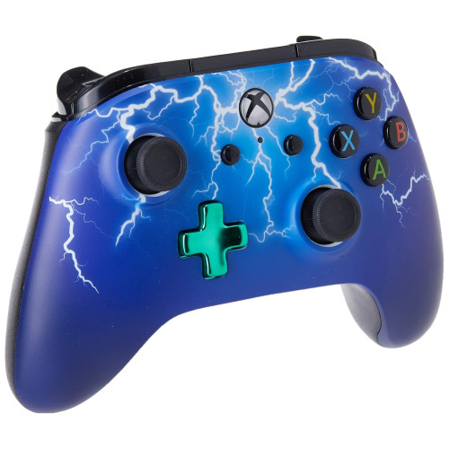 PowerA Enhanced vezetékes Xbox One kontroller [fekete/kék] (használt)