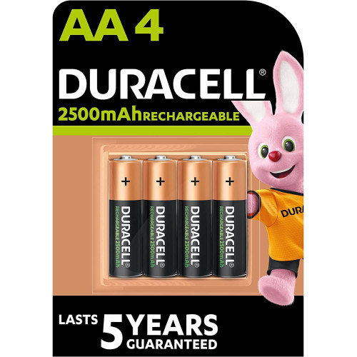 Duracell AA 2500 mAh akkumulátor [4 db]