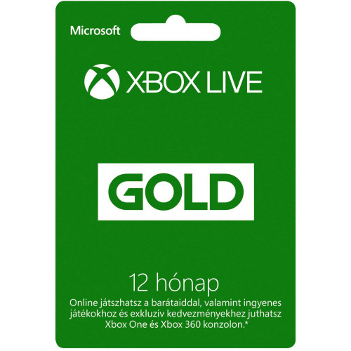 Xbox Live Gold 12 Hónap (Bontatlan)