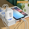 PD 65W USB C  gyorstöltő adapter