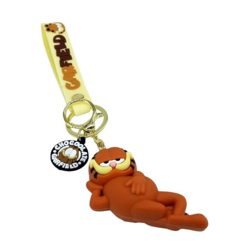 Garfield mini figura kulcstartó