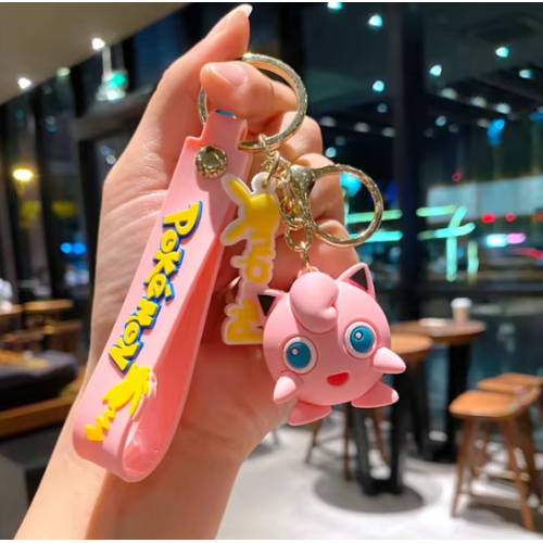 Pokémon figura kulcstartó: Jigglypuff