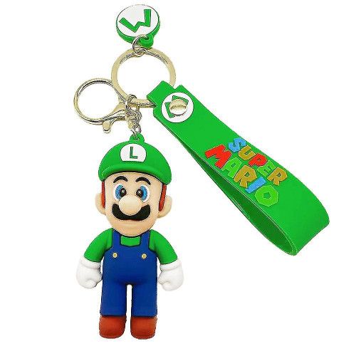 Super Mario mini figura kulcstartó: Luigi
