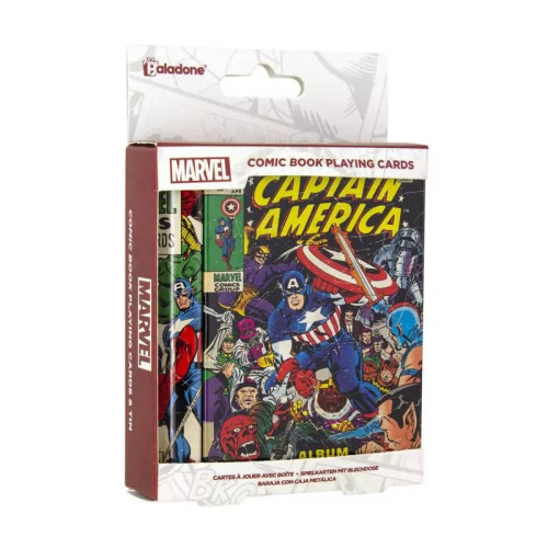 Paladone Marvel Comic Book játék kártya - Captain America (Új)