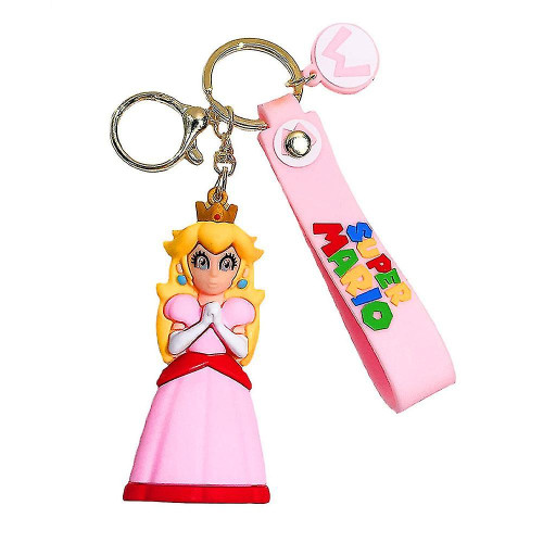 Super Mario mini figura kulcstartó: Princess Peach