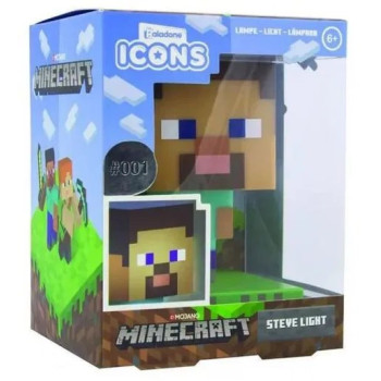 Paladone Icons: Minecraft - Steve asztali lámpa