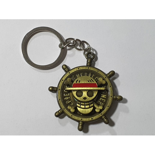 One Piece hajókormány kulcstartó