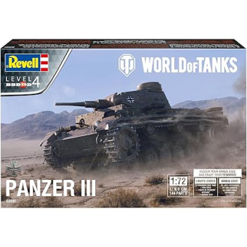 Revell World of Tanks Panzer III makett