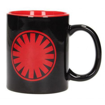 Star Wars - First Order szimbólumos fekete-vörös bögre