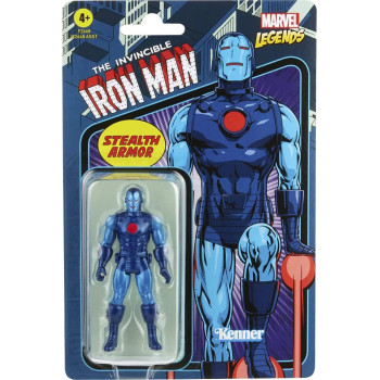 Kenner Marvel Legends: The Invincible Iron Man - Stealth Armor akciófigura [9,5 cm]