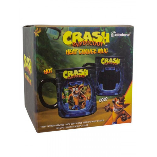 Crash Bandicoot hőre változó bögre (bontatlan)